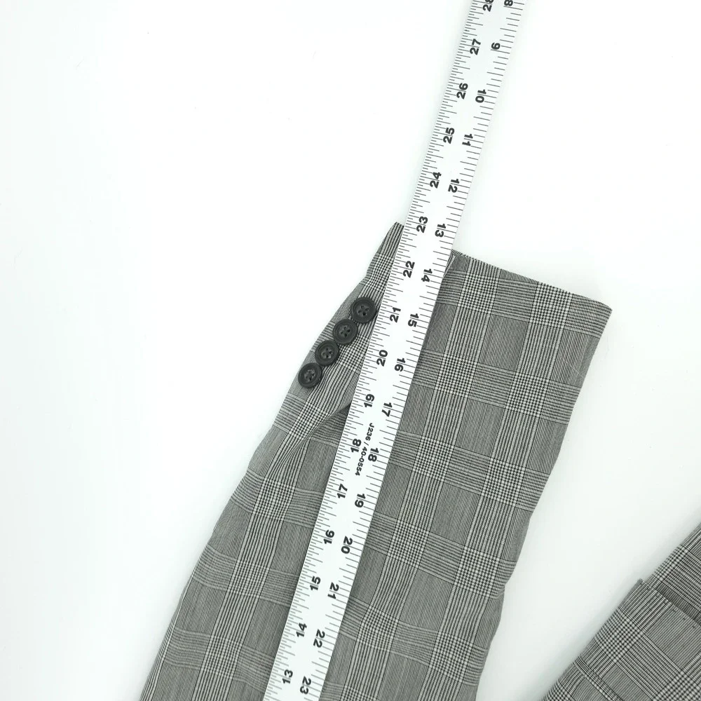 Brooks Brothers Mens Blazer Wool Grey Glen‎ Plaid 43R Regent Fit Tollegno 1900